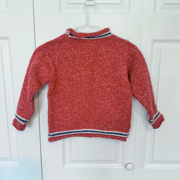 Purple Mountain Wool/Cotton firetruck sweater Sz 6 - Picture 5 of 6